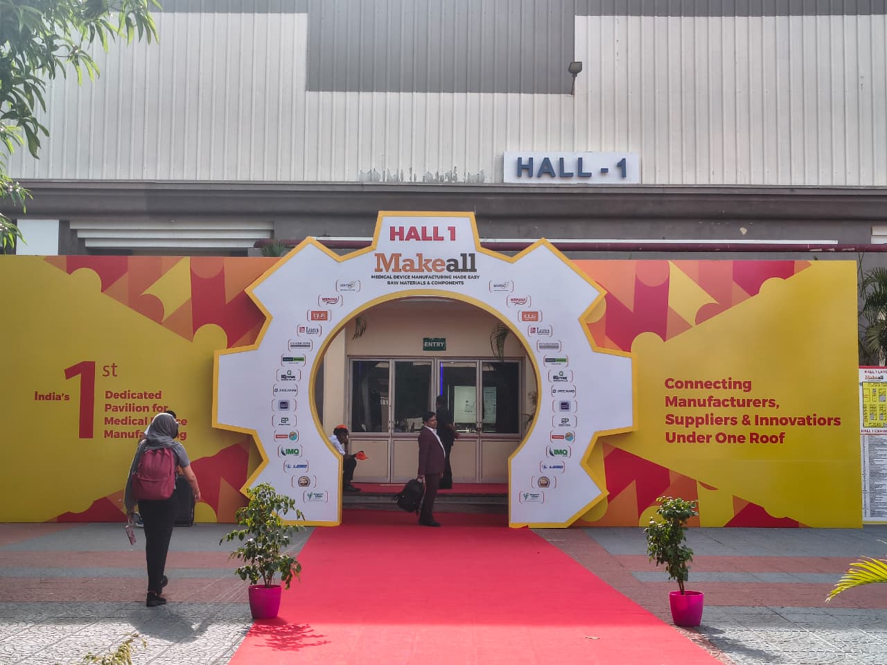 Hall 1 entrance at Medicall Chennai expo